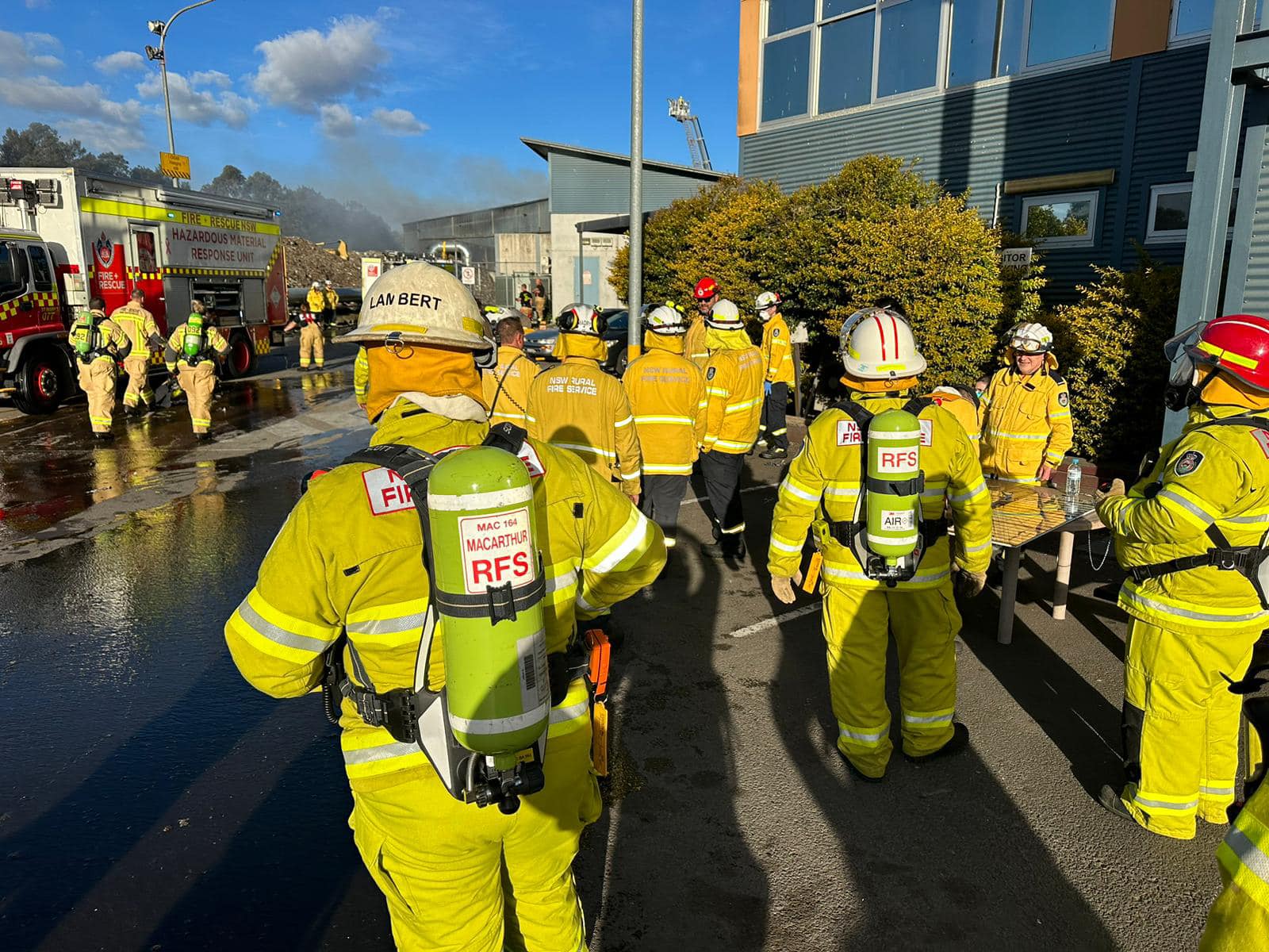 Crews from the NSW Rural Fire Service