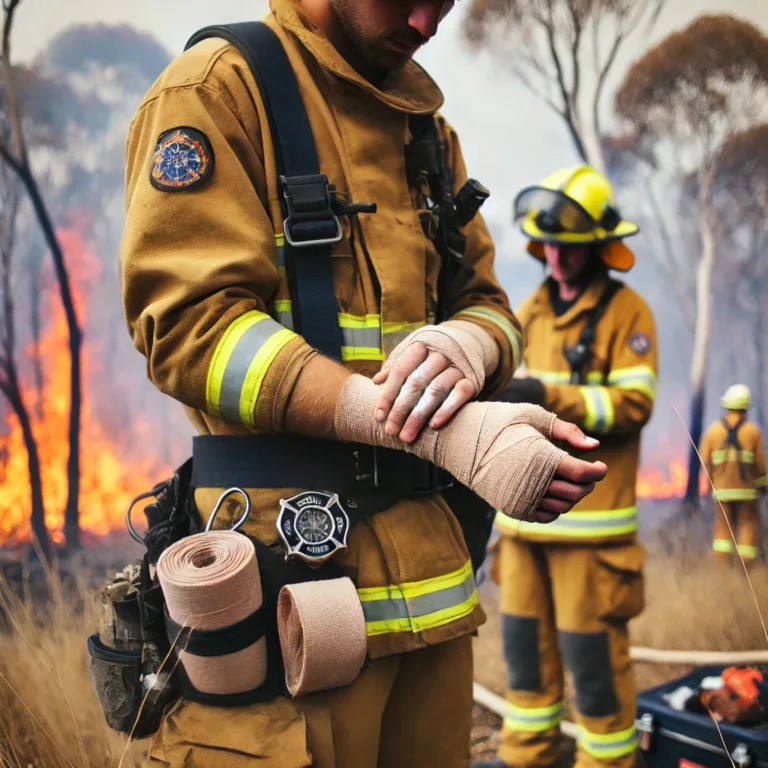 Firefighter Suffers Burns to Hands at Bushfire